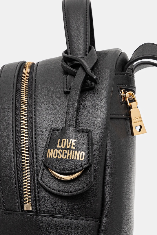 Kožený ruksak Love Moschino čierna JC4116PP1