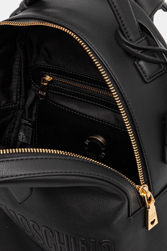 Kožený ruksak Love Moschino JC4116PP1 čierna