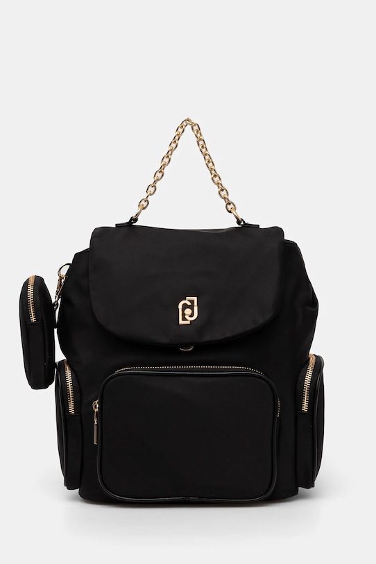 Σακίδιο πλάτης Liu Jo υφασμάτινο μαύρο AA5174.T4559