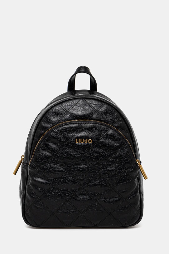 Σακίδιο πλάτης Liu Jo απομίμηση λείου δέρματος μαύρο AA5123.E0914