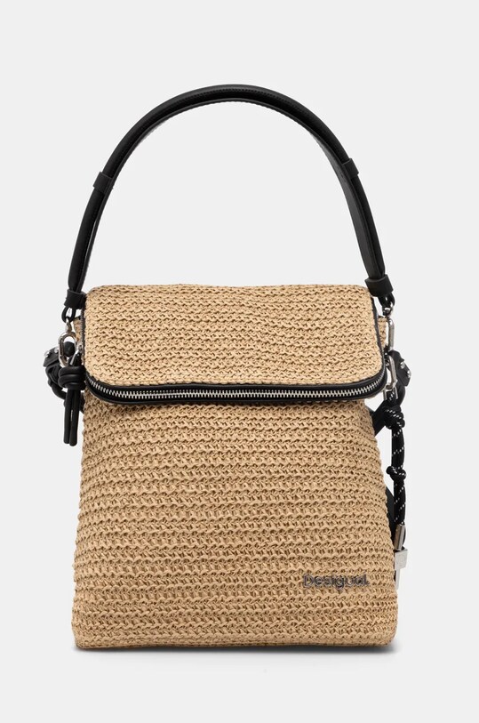 Рюкзак Desigual HALF LOGO RAFFIA H синтетичний зелений 25SAKO04