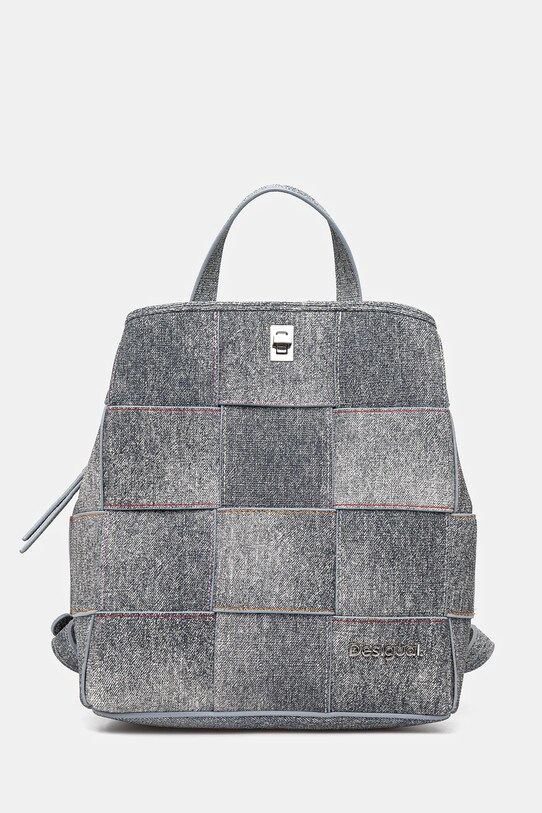 Batoh Desigual YOKO PU DENIM SU vzorovaný šedá 25SAKP09