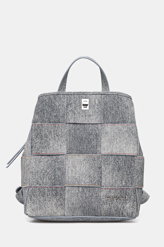 Batoh Desigual YOKO PU DENIM SU vzorovaný šedá 25SAKP09