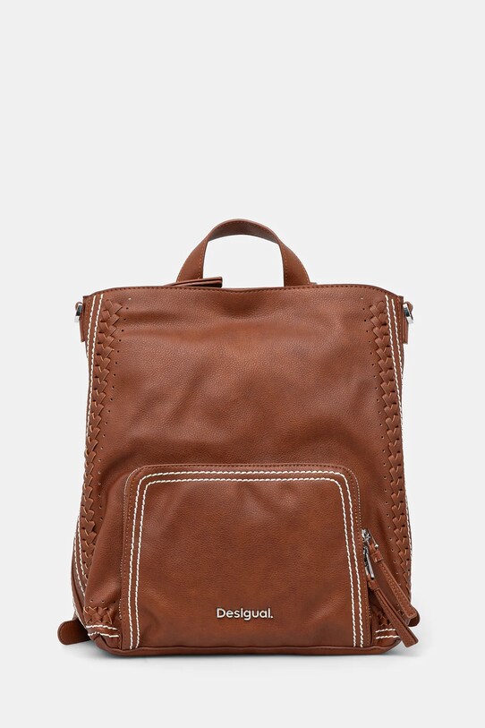 Desigual rucsac TRAMA PRETORIA nu incape in A4 maro 25SAKP21