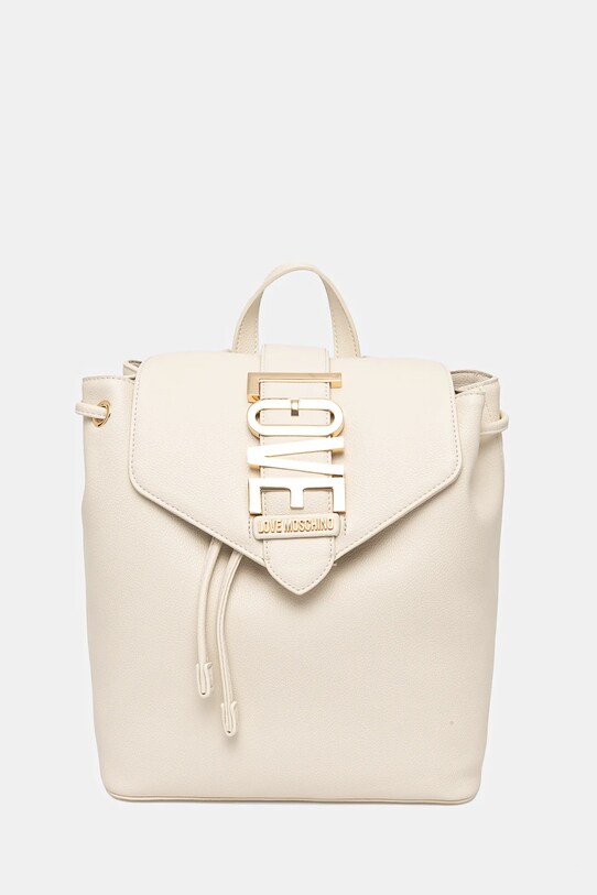 Love Moschino plecak nie mieści A4 beżowy JC4229PP0MKC0110