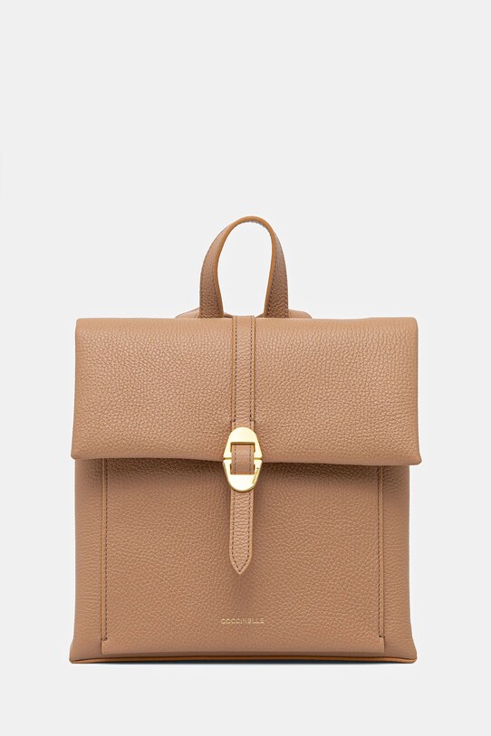 Kožený ruksak Coccinelle COCCINELLEDORIAN usňová koža zelená RCK.14.01.01