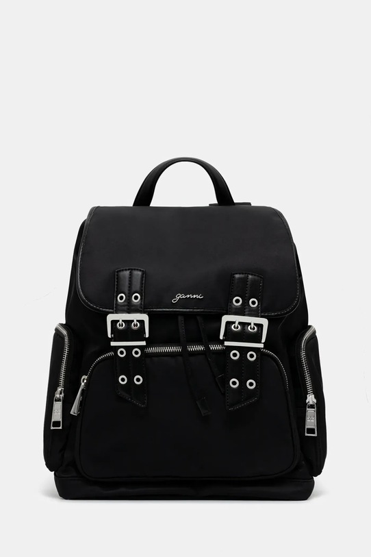 Batoh GANNI Bucky Backpack Nylon vejde se A4 černá A6526