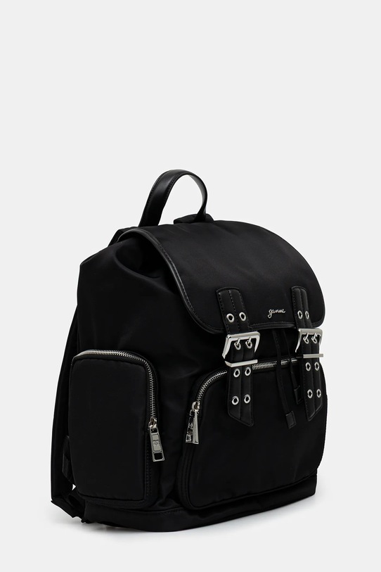 GANNI plecak Bucky Backpack Nylon A6526 czarny SS25
