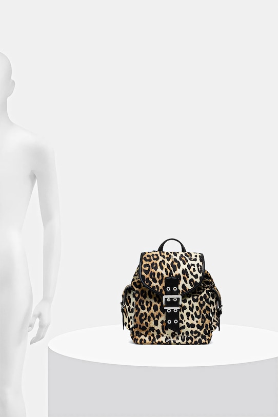 GANNI plecak Bucky Backpack Small Nylon Print A6617