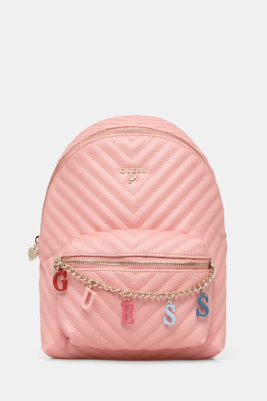 Ruksak Girl Guess jednofarebný ružová J4RZ17.WFZL0.PPYA