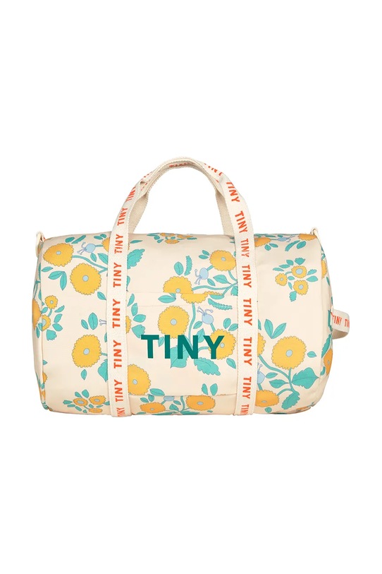 Tinycottons geantă copii FLOWERS BACKPACK cu modele bej SS25.395