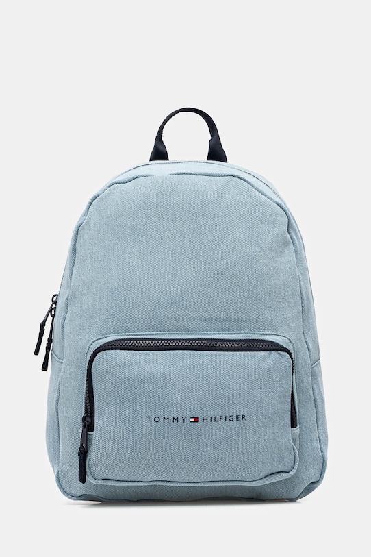 Detský ruksak Tommy Hilfiger nášivka modrá AU0AU01967.PPYA