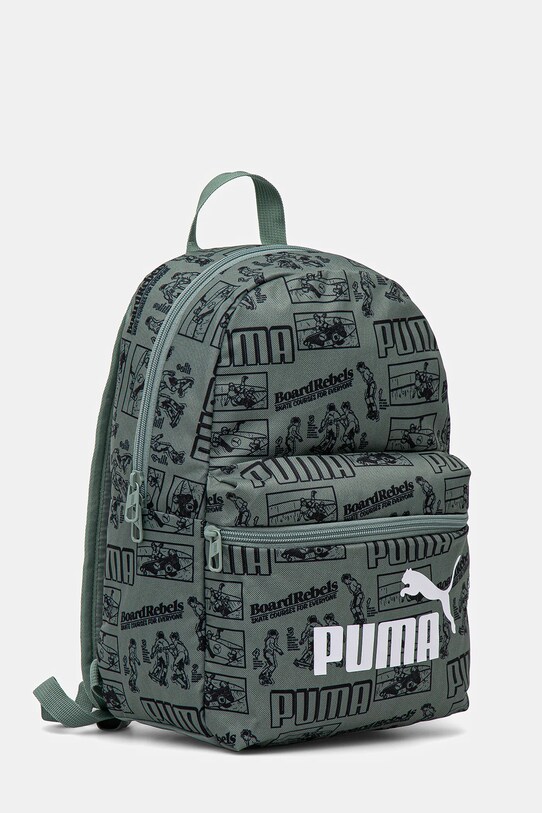 Παιδικό σακίδιο Puma PHASE AOP Small Backpack 091324 πράσινο SS25