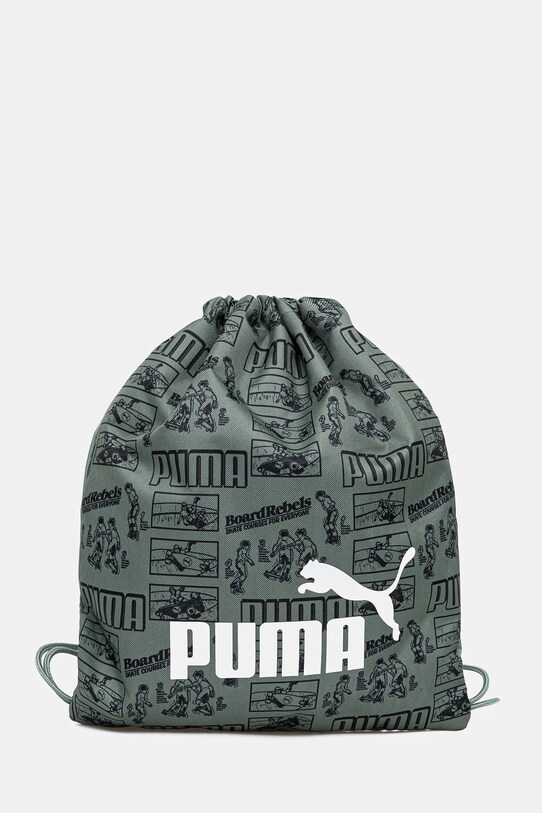 Дитячий рюкзак Puma PHASE AOP Small Gym Sack візерунок зелений 091325