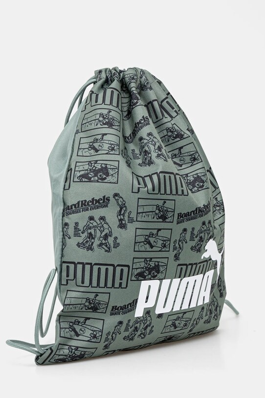 Παιδικό σακίδιο Puma PHASE AOP Small Gym Sack 091325 πράσινο SS25