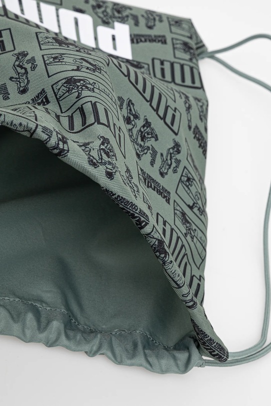 Παιδικό σακίδιο Puma PHASE AOP Small Gym Sack 091325 πράσινο