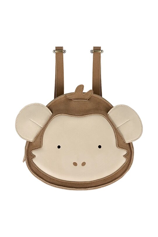 Dětský kožený batoh Donsje Kapi Special Backpack Monkey 5005221 hnědá SS25