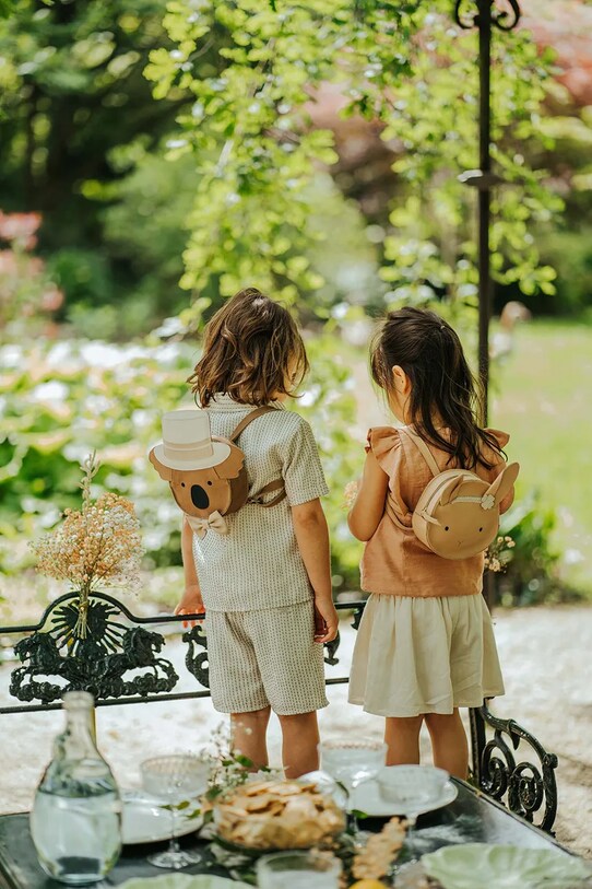 Παιδικό δερμάτινο σακίδιο Donsje Stelloux Backpack Bride 5521201 μπεζ