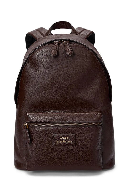 Polo Ralph Lauren plecak skórzany skóra licowa brązowy 405962456