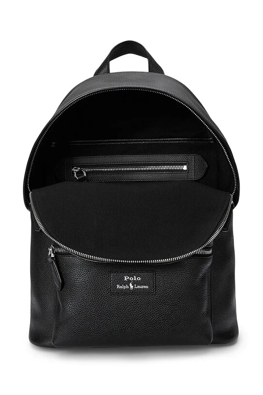 Шкіряний рюкзак Polo Ralph Lauren чорний 405962456