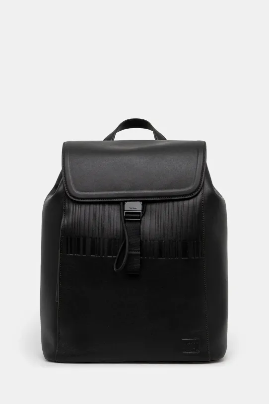 Шкіряний рюкзак Paul Smith лицьова шкіра чорний M1A.8022.PEMBOS