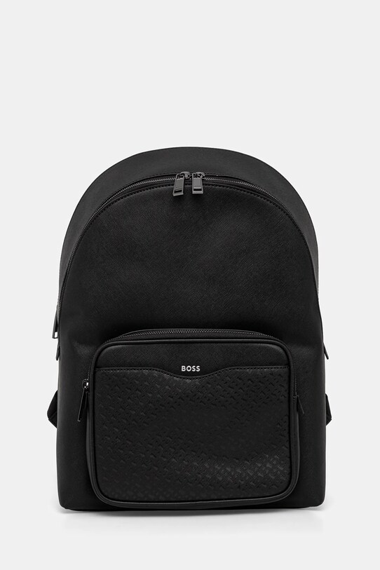 BOSS plecak skóra licowa czarny 50542233