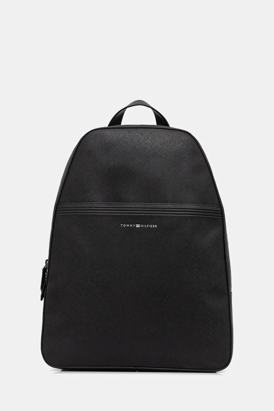 Tommy Hilfiger plecak skórzany skóra licowa czarny AM0AM13213