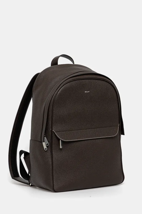 Δερμάτινο σακίδιο Bally MAK04J καφέ SS25