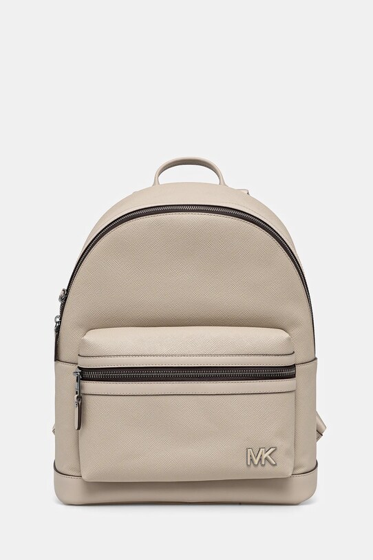 Шкіряний рюкзак Michael Kors лицьова шкіра бежевий 33S5TEDM2L