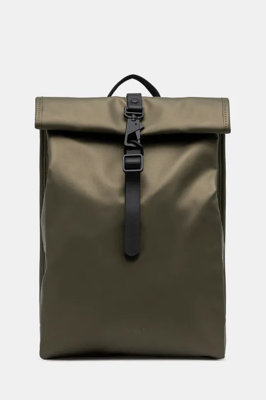 Рюкзак Rains Rolltop Rucksack Mini W3 синтетический зелёный 13330.105