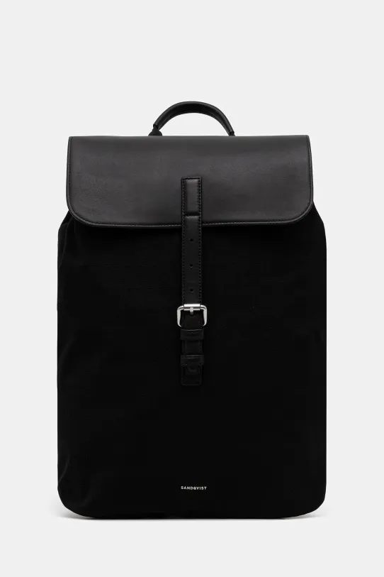 Sandqvist backpack Everyday Lid M plain black 248804995