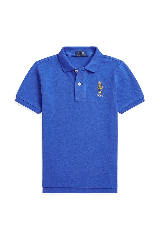 Детское хлопковое поло Polo Ralph Lauren хлопок голубой 322952585002