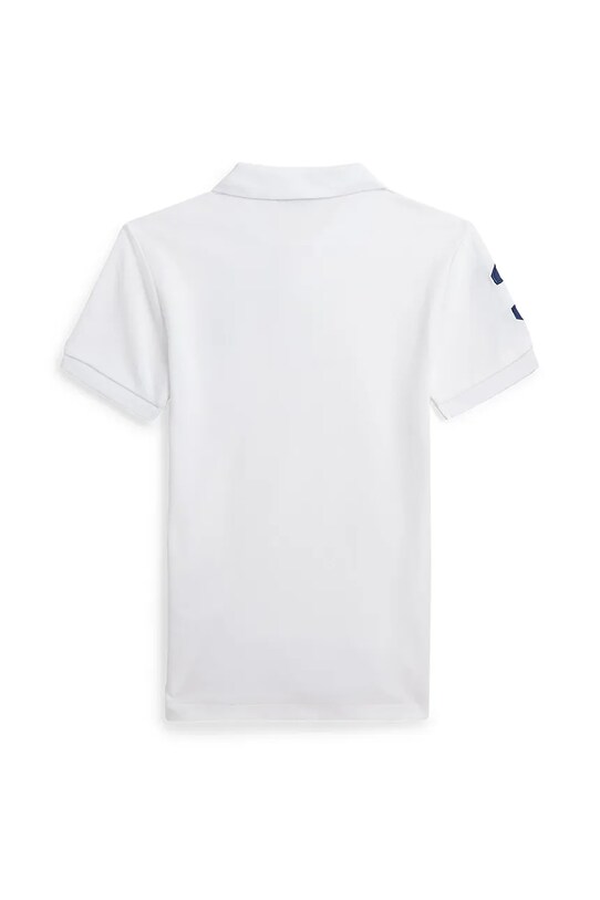 Детское хлопковое поло Polo Ralph Lauren 323708861112 белый SS25