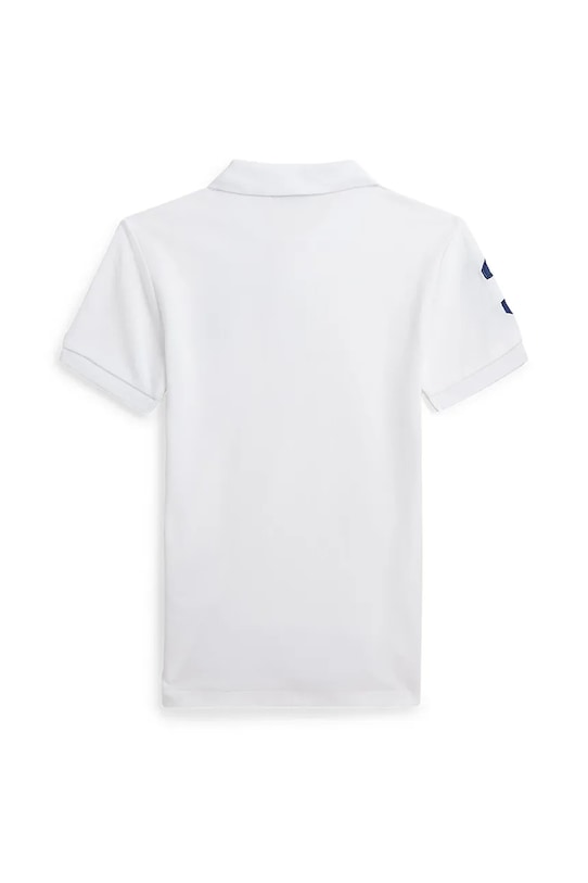 Дитяче бавовняне поло Polo Ralph Lauren 323708861112 білий SS25