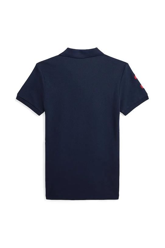 Dětská bavlněná polokošile Polo Ralph Lauren 323708861113 námořnická modř SS25