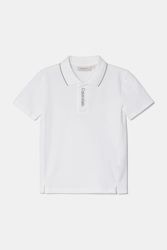 Calvin Klein Jeans gyerek póló elasztánnal fehér IB0IB02370.PPYA