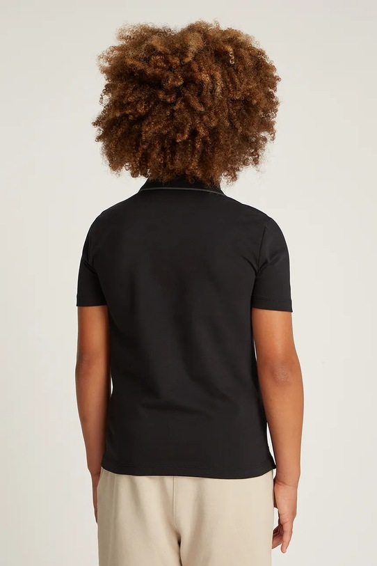 Calvin Klein Jeans tricou polo copii 0 negru IB0IB02370.PPYA