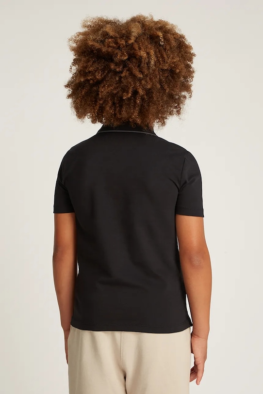 Calvin Klein Jeans tricou polo copii 0 negru IB0IB02370.PPYA