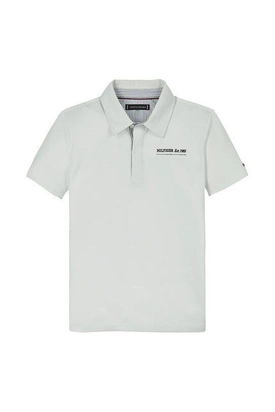 Детское поло Tommy Hilfiger KB0KB09332.116.122.PPYA белый SS25