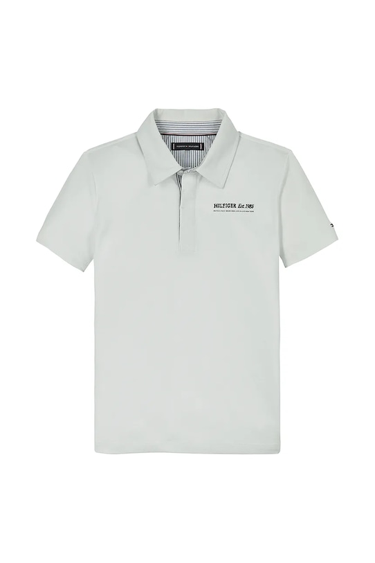 Дитяче поло Tommy Hilfiger KB0KB09332.128.176.PPYA білий SS25