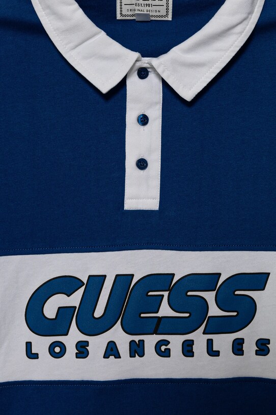 Мальчик Хлопковый детский лонгслив Guess L5RP00.KCNQ4.PPYA голубой