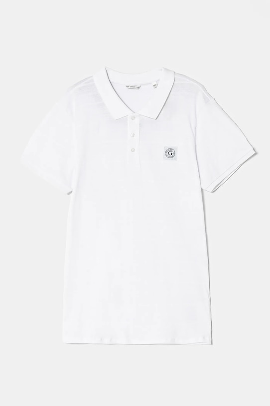 Guess tricouri polo din bumbac pentru copii L5RP02.KCM20.PPYA alb SS25
