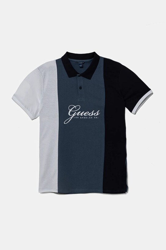 Дитяче бавовняне поло Guess аплікація темно-синій L5RP04.K8HM4.PPYA