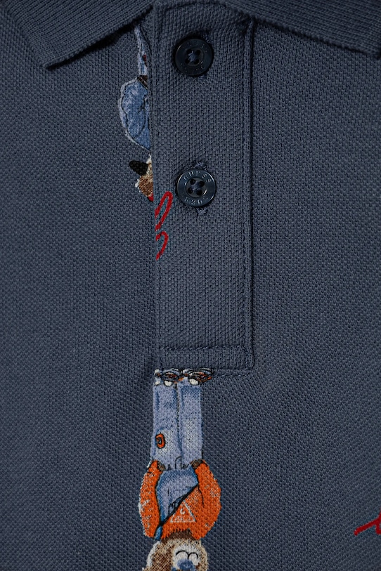 Момче Памучна тениска с яка Guess N5RP02.KBV51.PPYA тъмносин