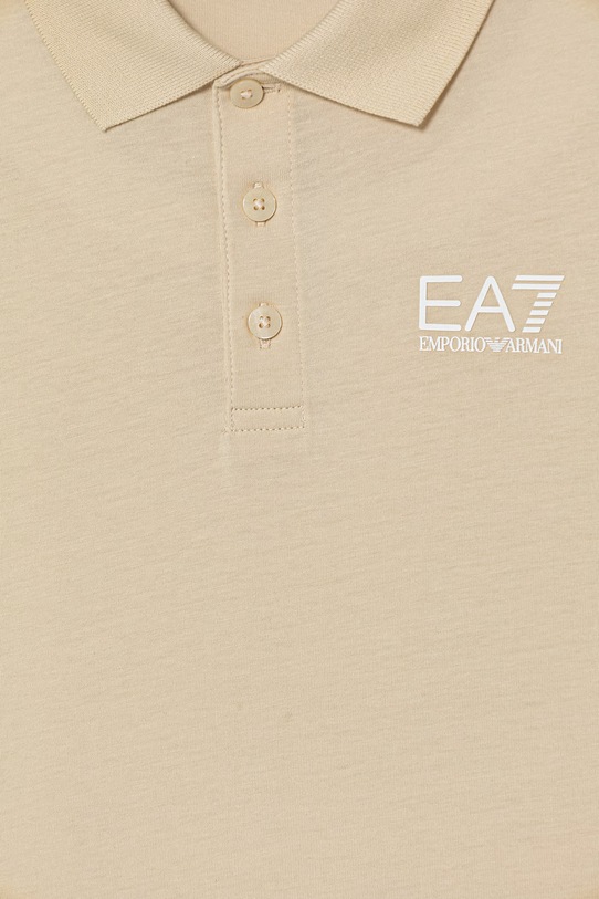 Мальчик EA7 Emporio Armani поло для детей из хлопка 7B000022.AF10378 бежевый