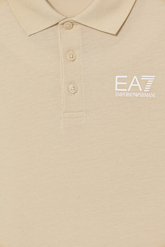 Băieți EA7 Emporio Armani polo pentru copii din bumbac 7B000022.AF10378 bej