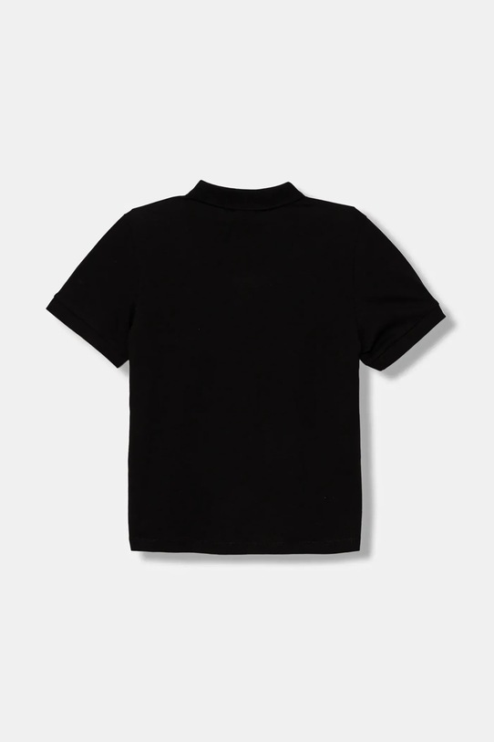 Παιδικά βαμβακερά μπλουζάκια πόλο EA7 Emporio Armani 7B000022.AF10378 μαύρο AW25