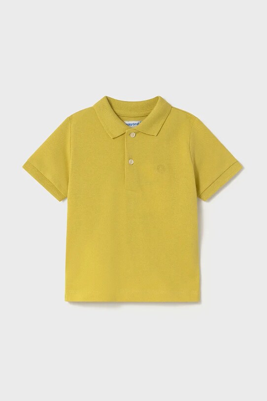 Mayoral polo bawełniane dziecięce bawełna żółty 102.3F.Baby.PPYA