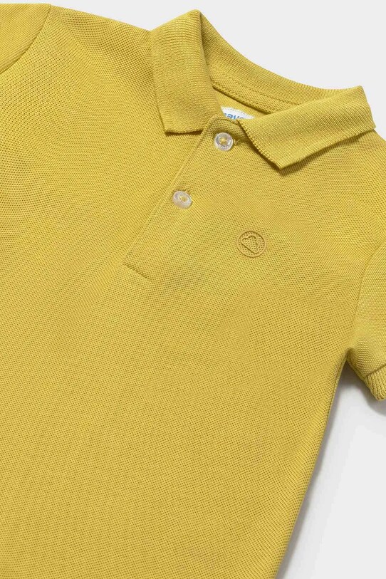 Chłopiec Mayoral polo bawełniane dziecięce 102.3F.Baby.PPYA żółty
