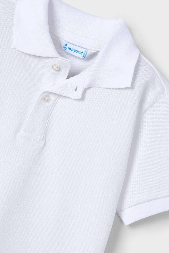 Chłopiec Mayoral polo bawełniane dziecięce 150.5E.Mini.PPYA biały